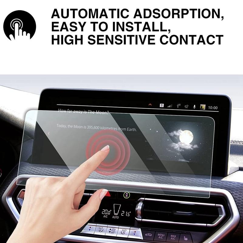 For -BMW G05 X3 G02 X4  12.3-Inch Car GPS Navigation Touchscreen Protector Center Display Tempered Glass Film