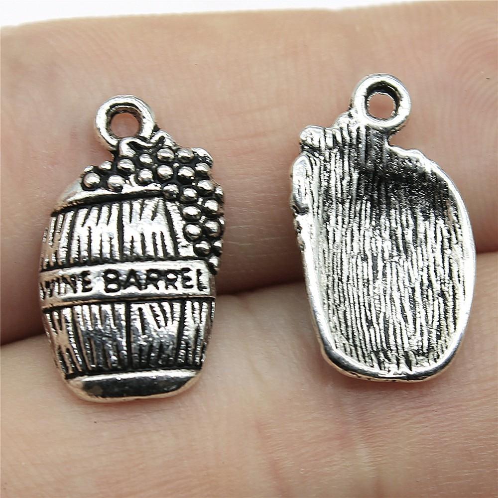 20pcs DIY Crafts Making Findings Handmade Tibetan Jewelry Beer Wine Corkscrew Bottle Opener Charms For Jewelry Making