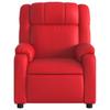 Electric Massage Chair Red Faux Leather