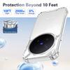 KEYSION Four-Corners Shockproof Transparent Case for VIVO X300 Pro 5G Soft TPU+PC Clear Phone Back Cover for VIVO X300 Pro