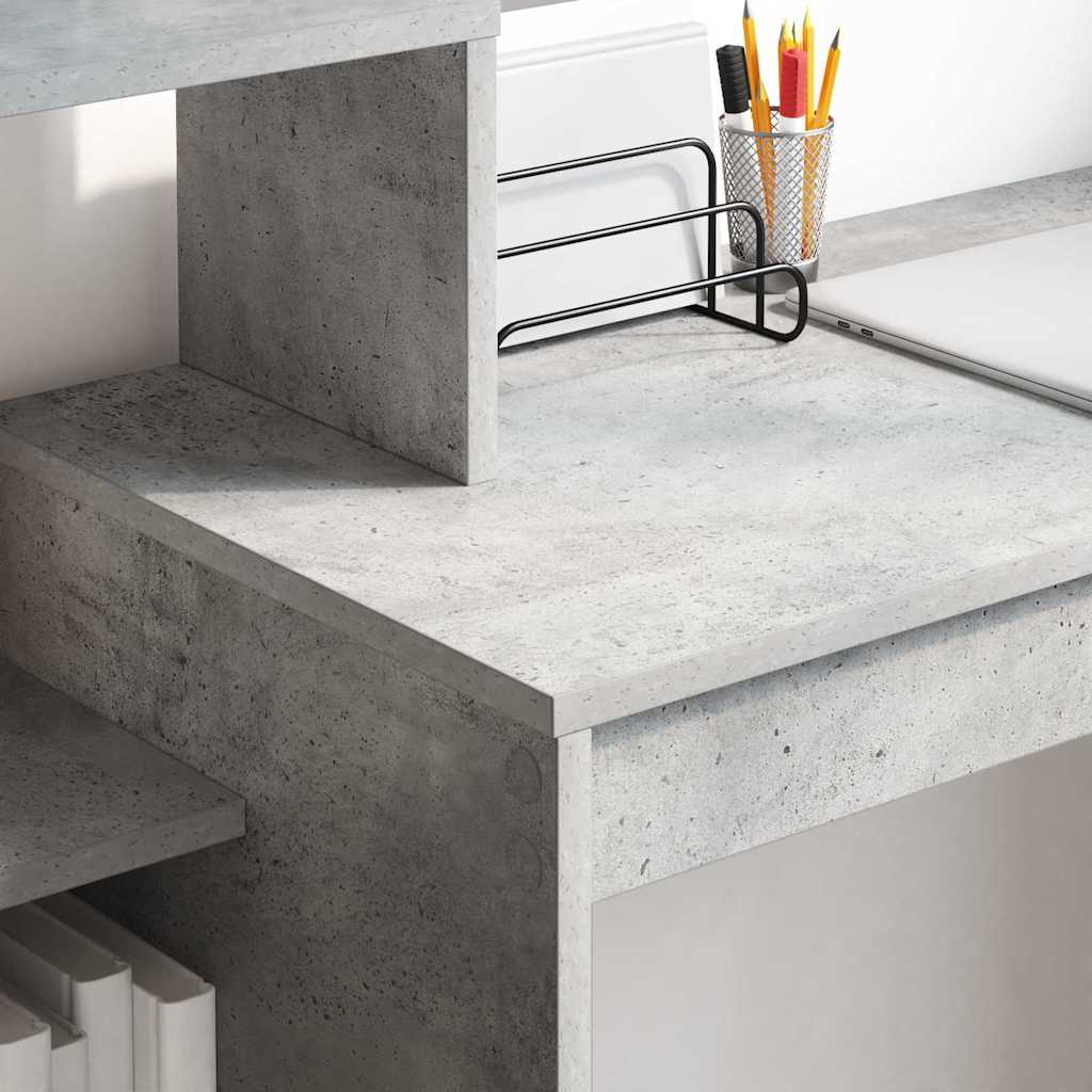Concrete Grey Desk 100 x 40 x 90 cm Particleboard