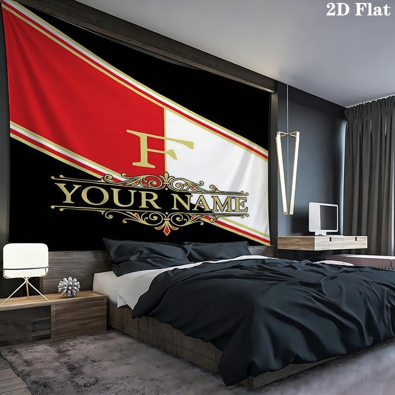 Feyenoord Custom Name Wall Tapestry Aesthetic Wall Hanging Printed Fabric Blanket Decorative Tapestries For Bedroom Living Room Home Decor