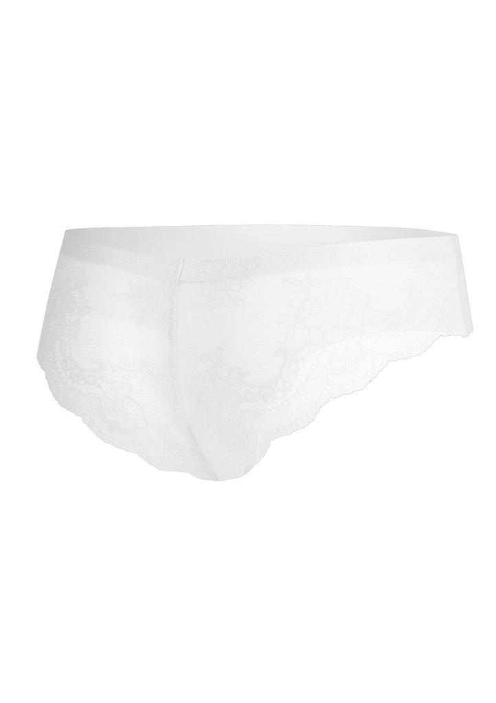 Figi damskie z koronkowym tyłem Tanga FIGI TANGA PANTY białe XL