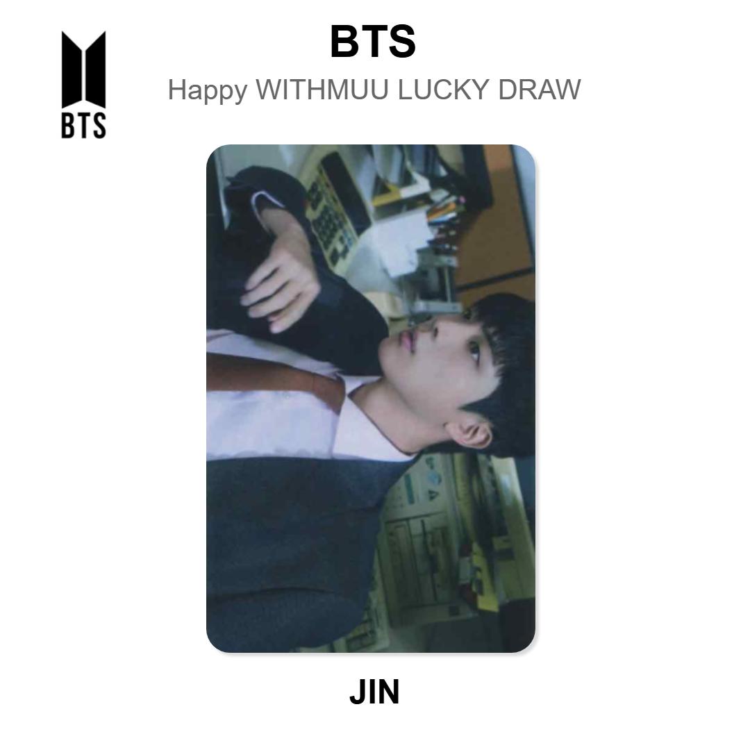 BTS Happy WITHMUU LUCKY DRAW Official Photocard Jin 04