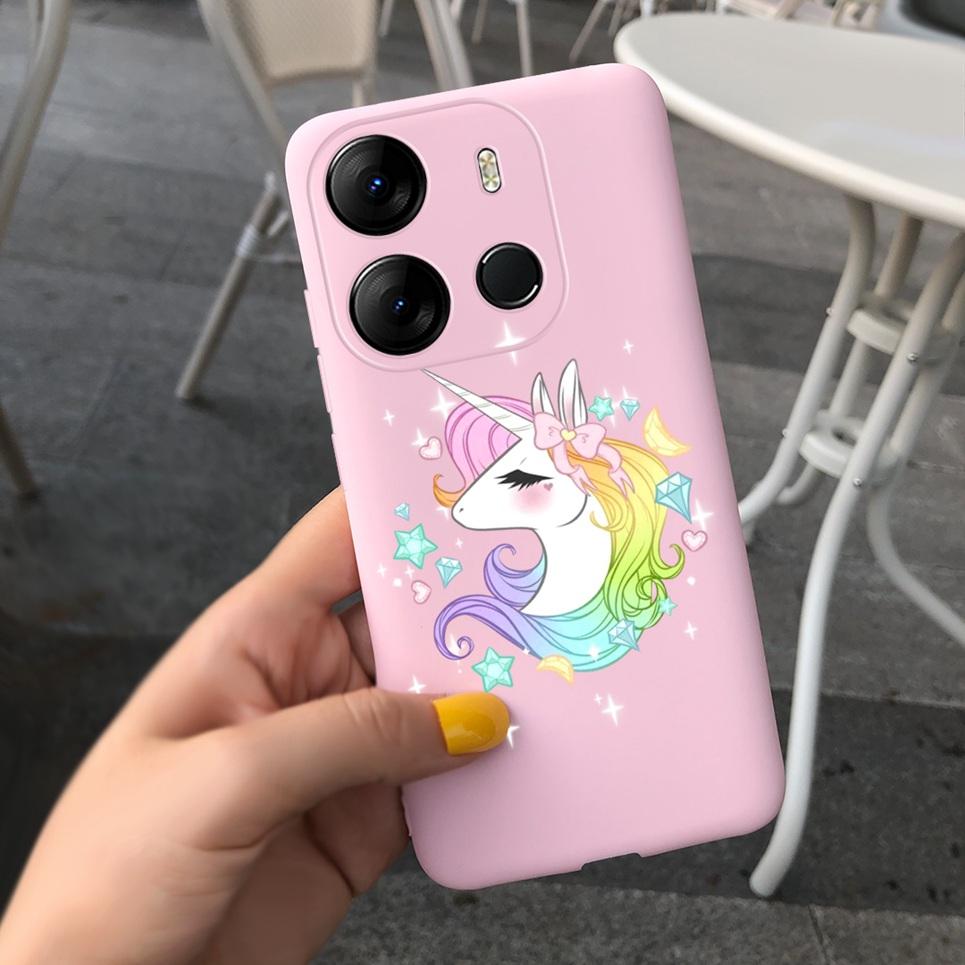 For Cover Tecno Pop 7 Pro Case Astronaut Dragon Silicone TPU Soft Back Cover Cases for Tecno Pop7 Pro BF7 Shockproof Bumper Capa