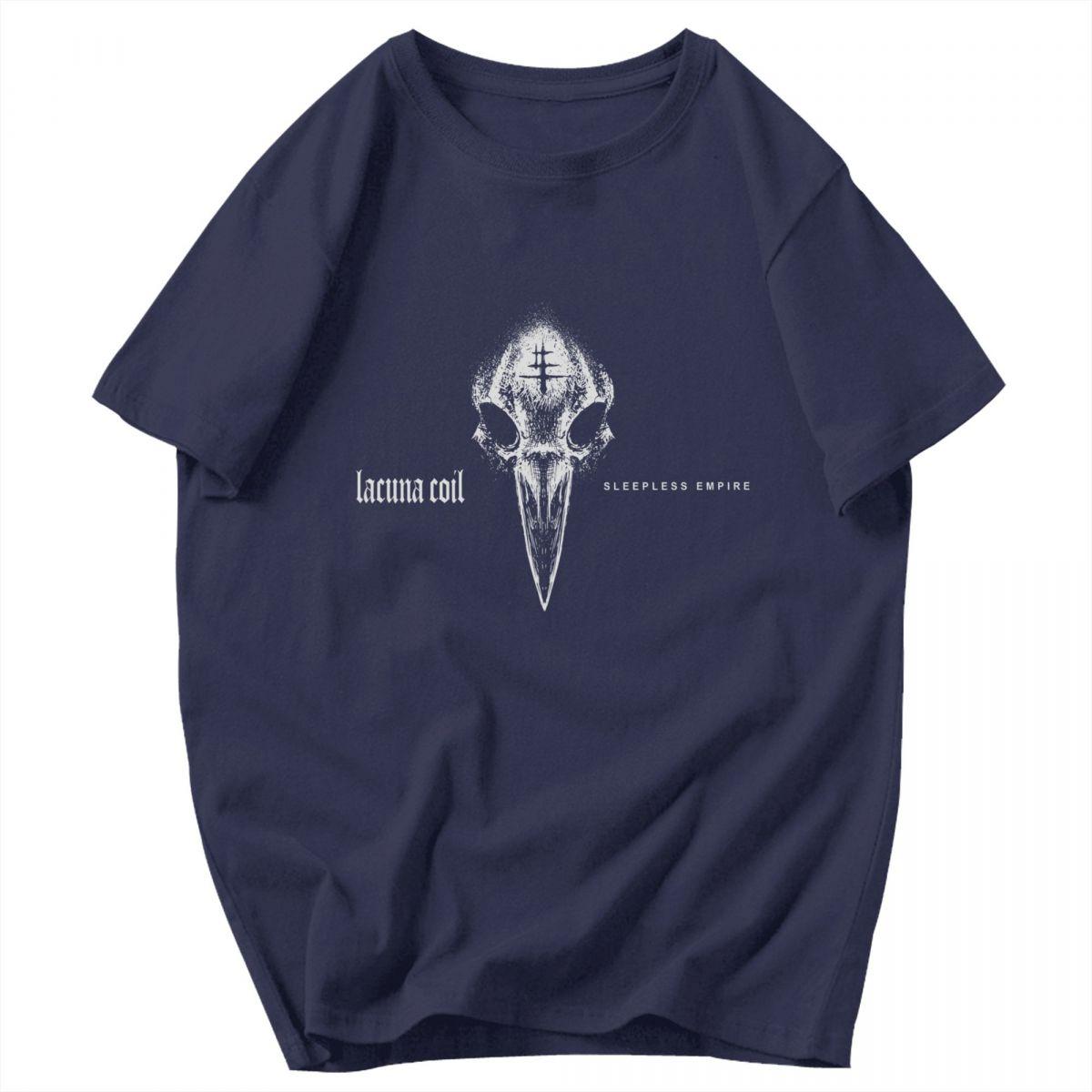 

Men T Shirt Lacuna Coil Sleepless Empire Tour 2025 Awesome Pops Y2K Graphic Oneck Unisex Clothes T Shirts 4XL