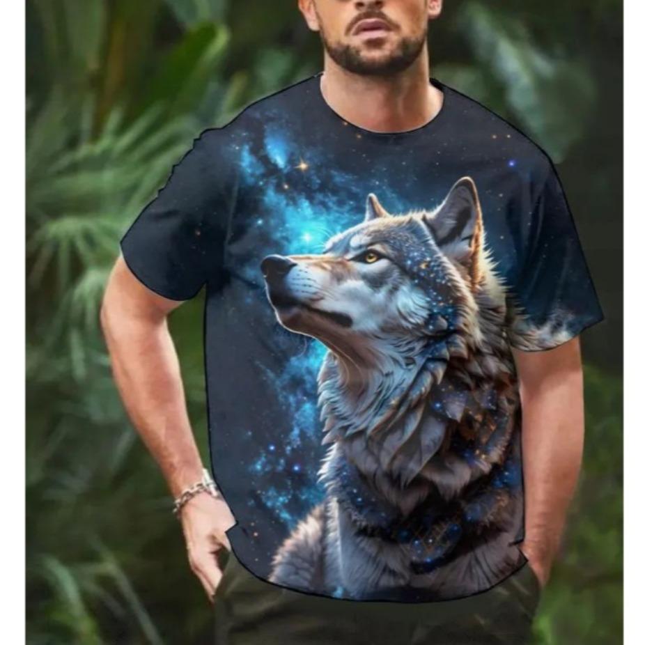 Men 3d Printed Short Sleeve O Neck T Shirt Summer Tees