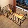 Indoor Pet Playpen for Small Medium Dogs Portable Puppy House with Door Metal Iron Kennel for Teddy Home Barrier Dog Fence