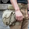 Wasserdichte taktische militärische Beintasche für Herren, Hüftgürtel, Taillengürteltasche, Oxford-Tuch, Wandern, Camping, Outdoor-Sport, Reisen