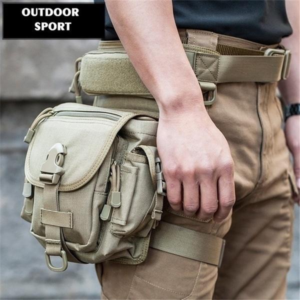 Wasserdichte taktische militärische Beintasche für Herren, Hüftgürtel, Taillengürteltasche, Oxford-Tuch, Wandern, Camping, Outdoor-Sport, Reisen