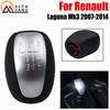 For Renault Laguna III MK3 2007-2014 Manual Head Gear Cover Gaitor Boot Shift Lever Stick PU Leather Gear Shift Knob