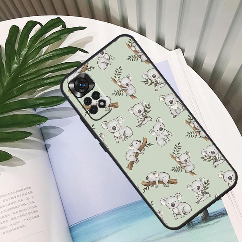 Cartoon Painting Animal Koala Funda For Xiaomi Redmi Note 11 10 12 13 14 15 Pro Plus Case For Redmi 15C 10C 13C 12C 14C 15