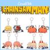 Portachiavi Acrilico Bicolore Trendy Chainsaw Man Ciondolo per Borsa Per Bambini Adulti