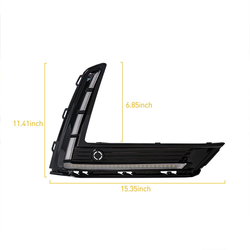 For 2023-2025 Honda CR-V LED DRL Fog Light Kit W/ Turn Signal Daytime Lamp 2pcs