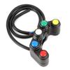 5 Buttons ATV Motorcycle Control Switch Assembly for 22mm (78in) Handlebar with Waterproof Handle