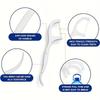 50pcs Count Floss Sticks with Sealed Storage Box Oral Care Portable Disposable Floss Stick, A Must-have for Daily Travel