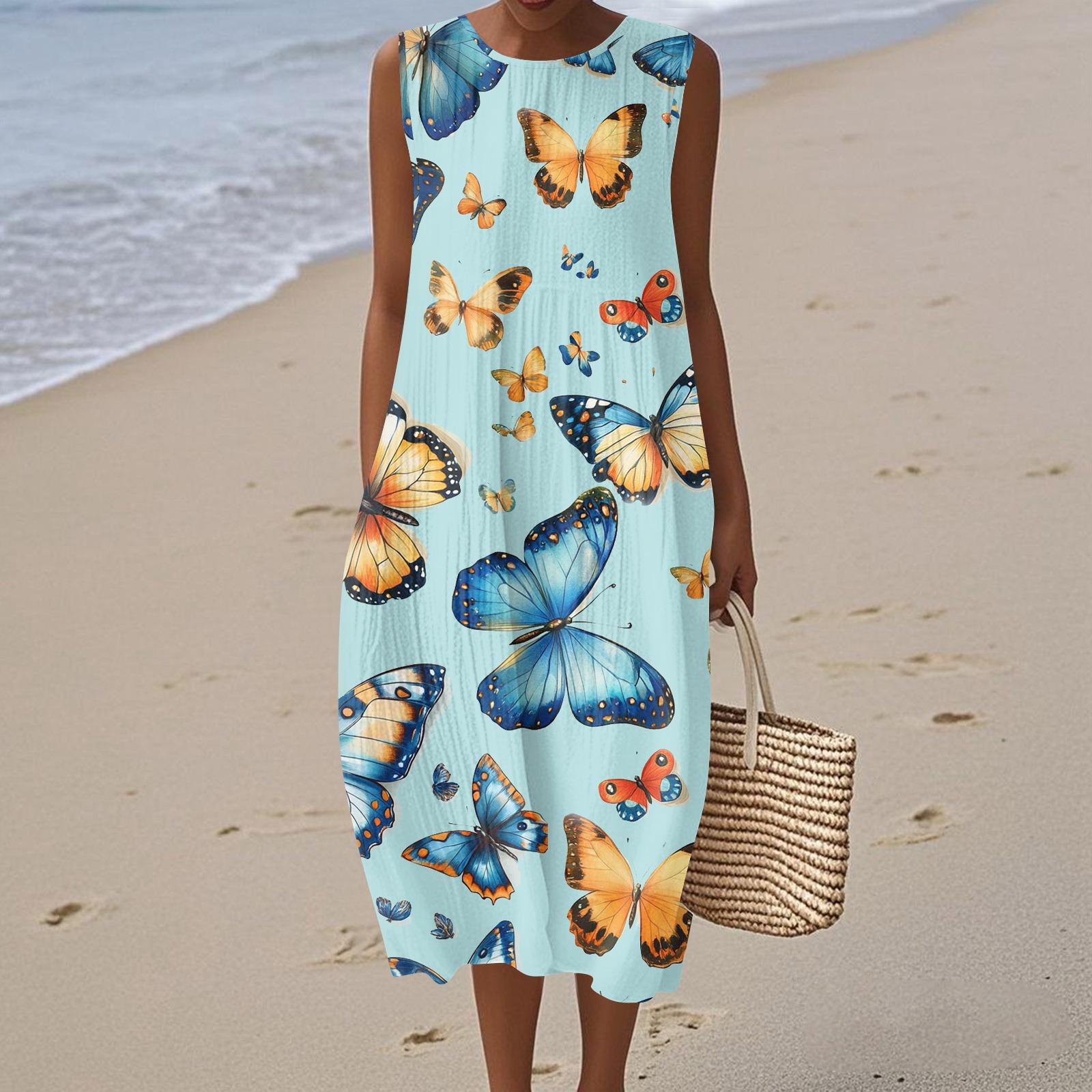 

Женское модное цветное платье с воротником-стойкой на пуговицах, с короткими рукавами, свободного кроя L синий