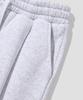 AGOD (Fleece-Lined) Single-Pleat Wide Sweatpants [White Melange]