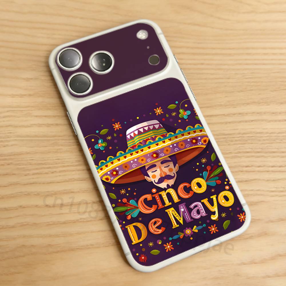 

Cinco De Mayo Party For iPhone 17proMax/17pro Full Cover Decal Skin Wrap Colorful Rear Protective Sticker Film iPhone17pro
