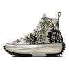 Run Star Hike High Floral Fusion - кросівки Saturn Gold унісекс Біла чорна чапля 171399C