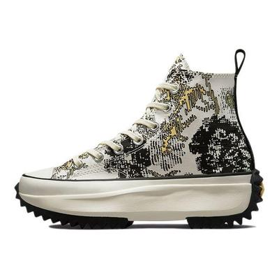 Run Star Hike High Floral Fusion - Saturn Gold Sneakers Unisex Bianco Nero Egret 171399C