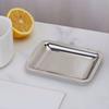 Rectangular Shape Stainless Steel Snack Plate Thickened Stainless Steel Dessert Plate  Home Kitchen