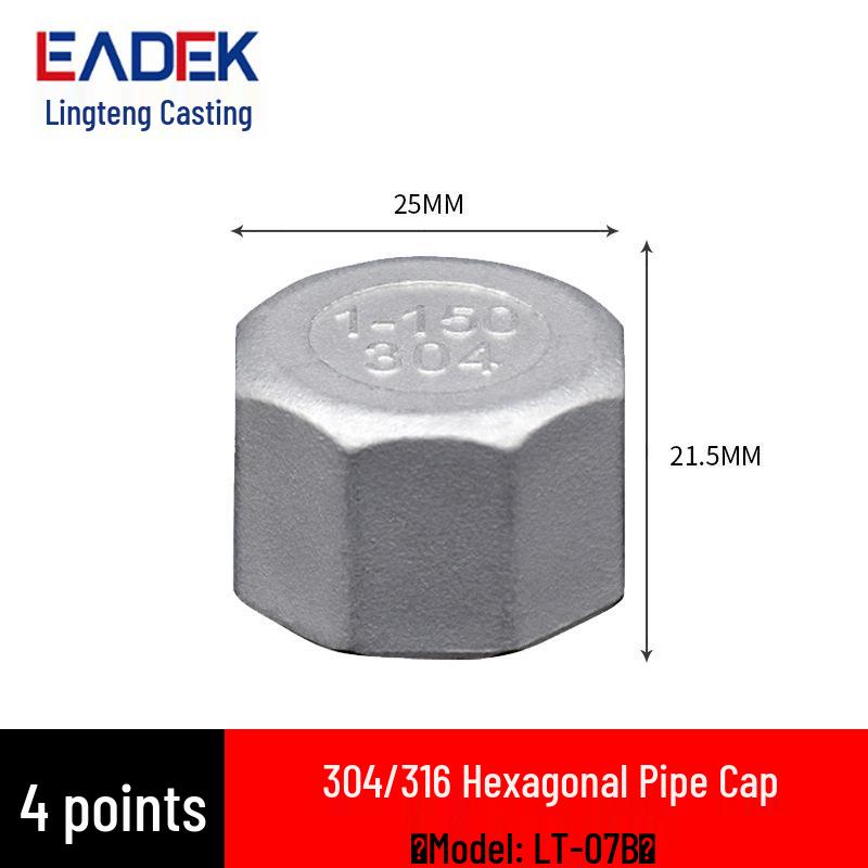 304 Stainless Steel Water Pipe Tee Connector 4-Point Inner/Outer Thread 316 Union Tap Accessory