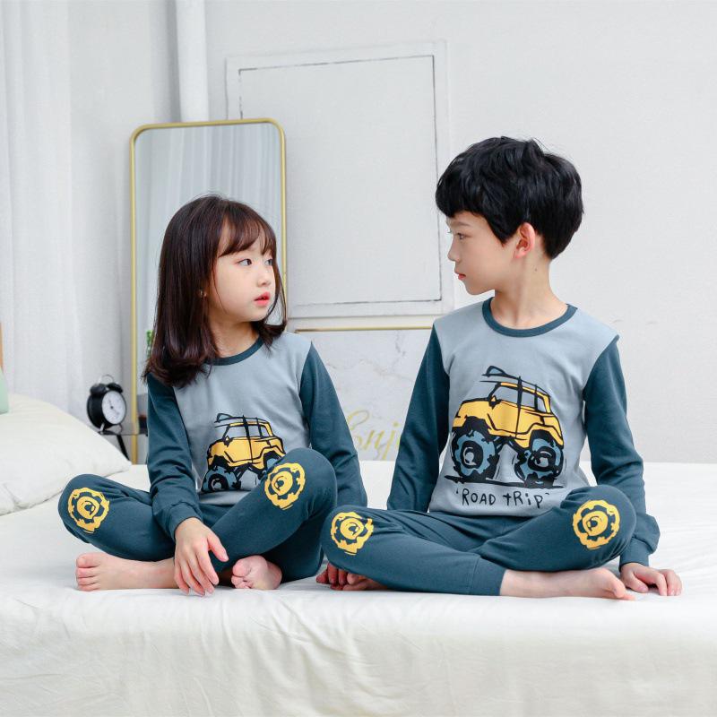Children's Pure Cotton Underwear and Pajama Set for Girls and Boys – Autumn/Winter Collection