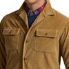 Polo Ralph Lauren Classic Cotton Corduroy Solid Color Camp Collar Button Down Long Sleeve Shirt Men Shirts Brown 710876980-009