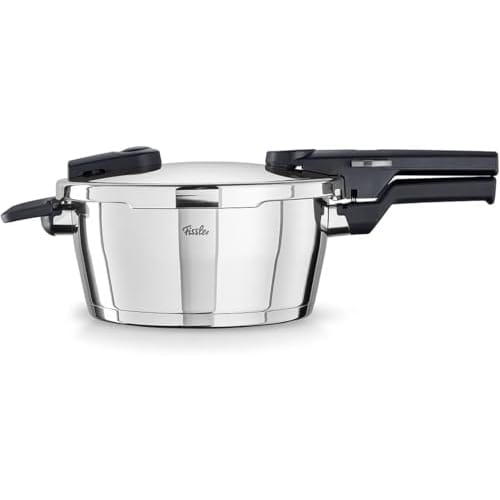 Fissler Vitaquick Pressure Cooker, 3.5L, Gas/IH Compatible, Serves 2-3 People, Two-Level Pressure Settings, Made in Germany, Stainless Steel, Product