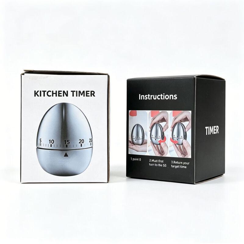 AKIRO Egg-Shaped Mechanical Kitchen Timer