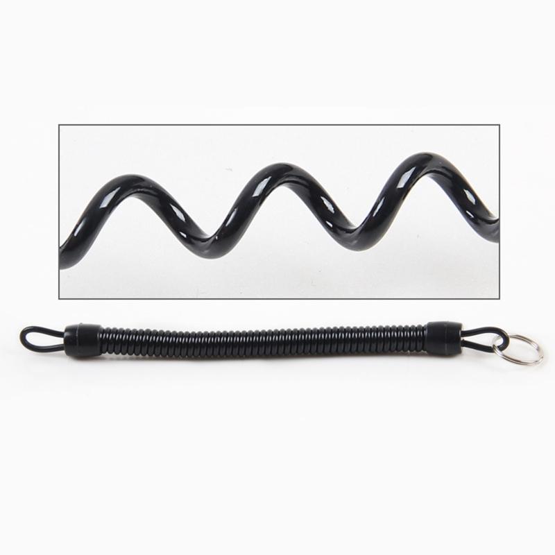 2pcs/lot Anti-lost Spiral Spring Coil Lanyard Rope Scuba Diving Spearfishing