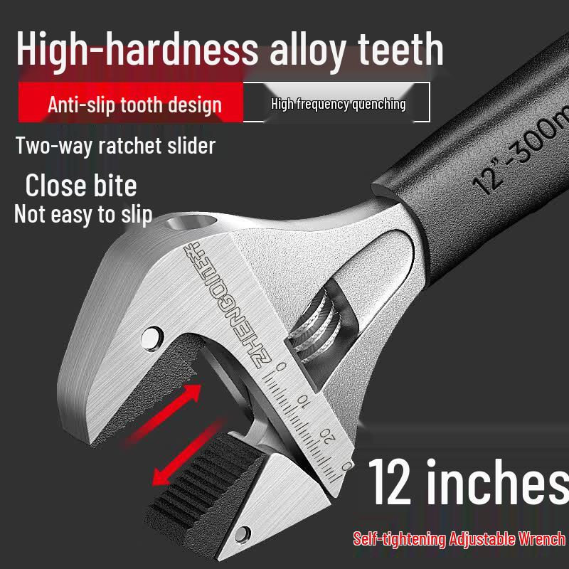 Zhengqi Self-Tightening Adjustable Wrench