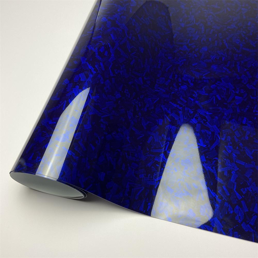 Gloss Black Flower Carbon Fiber Car Wrap Sticker for Interior & Exterior