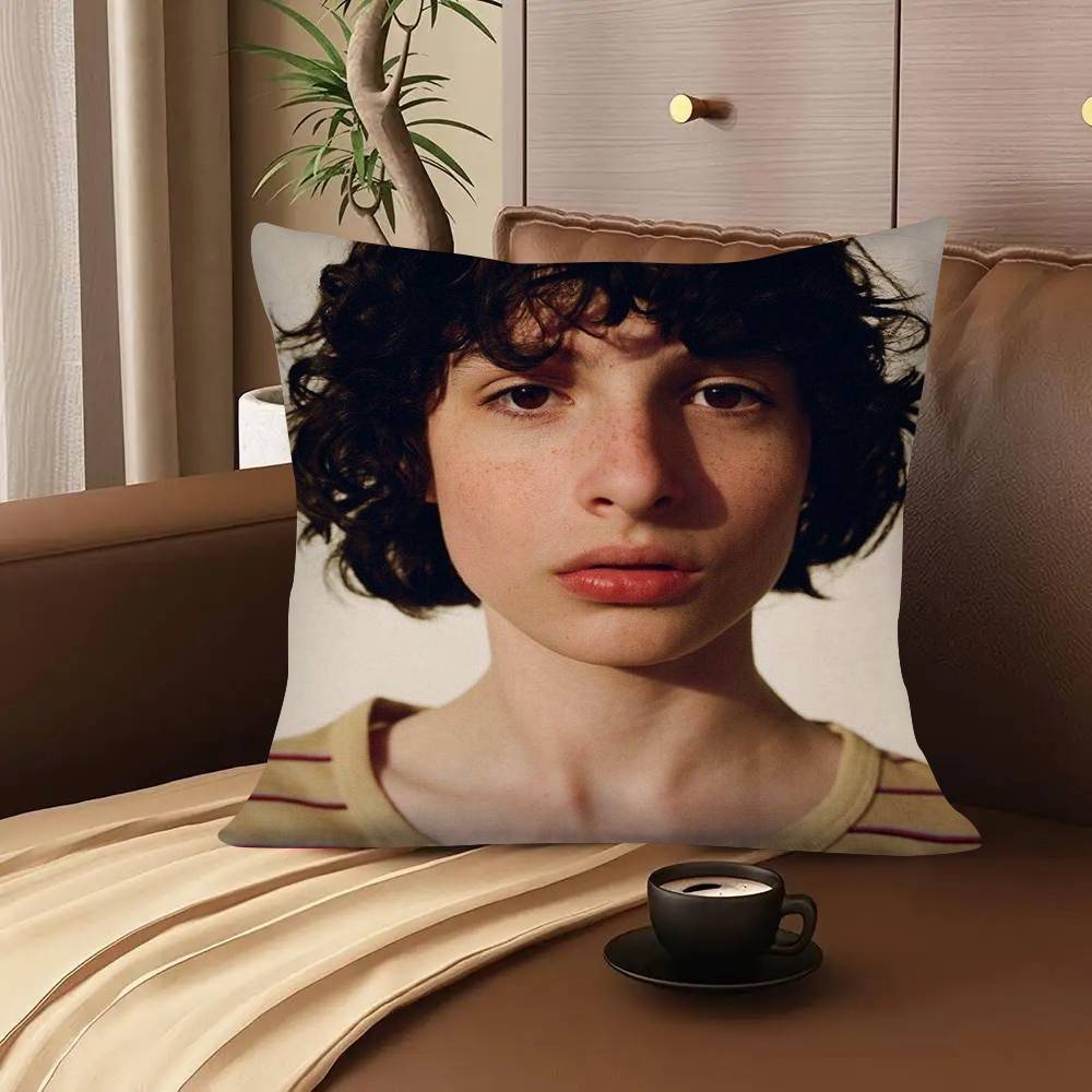 1Pc Actor F-Finn W-Wolfhard Pillow Case Fashion Square Pillowcase Bedroom Sofa Room Ins Decoration Leisure
