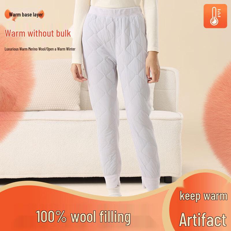 Fengxun Youth 100% Wool Thermal Base Layer Pants
