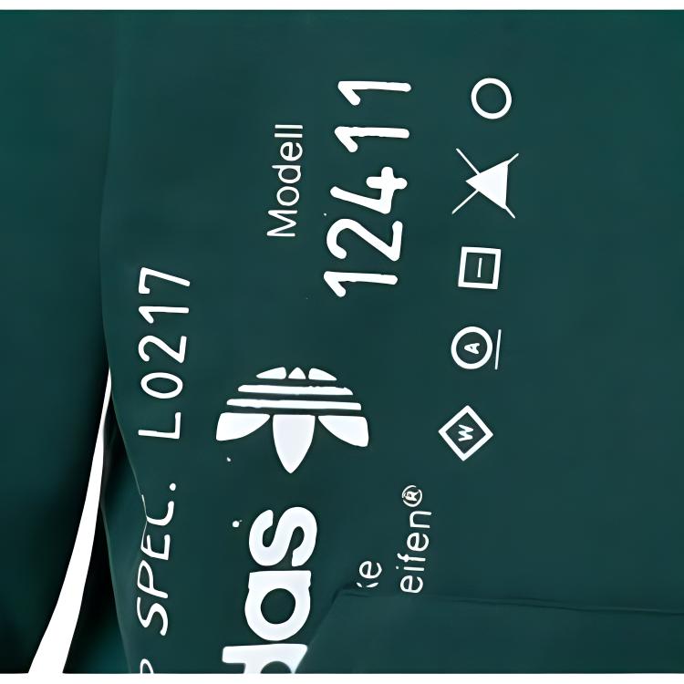 adidas Originals x Alexander Wang AW Graphic Oversized Hoodie Green CV5293
