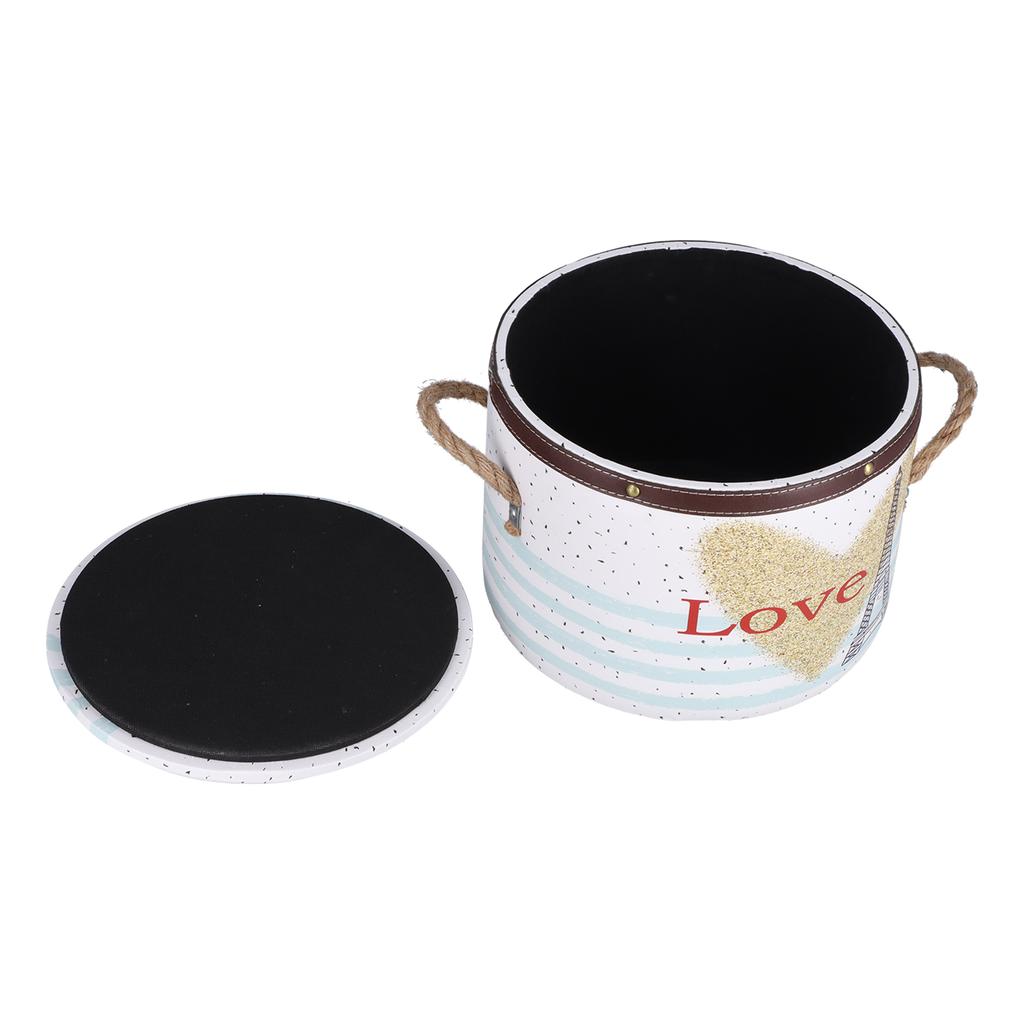 Storage Stool Multifunctional Shoes Storage Footstool with Lid for Household Bedroom Dining Room