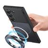 For Magsafe Phone Case for Samsung Galaxy Z Fold 7 6 FoldMatte Hinge with Mirror Film All-inclusive Shockproof Protection Cover