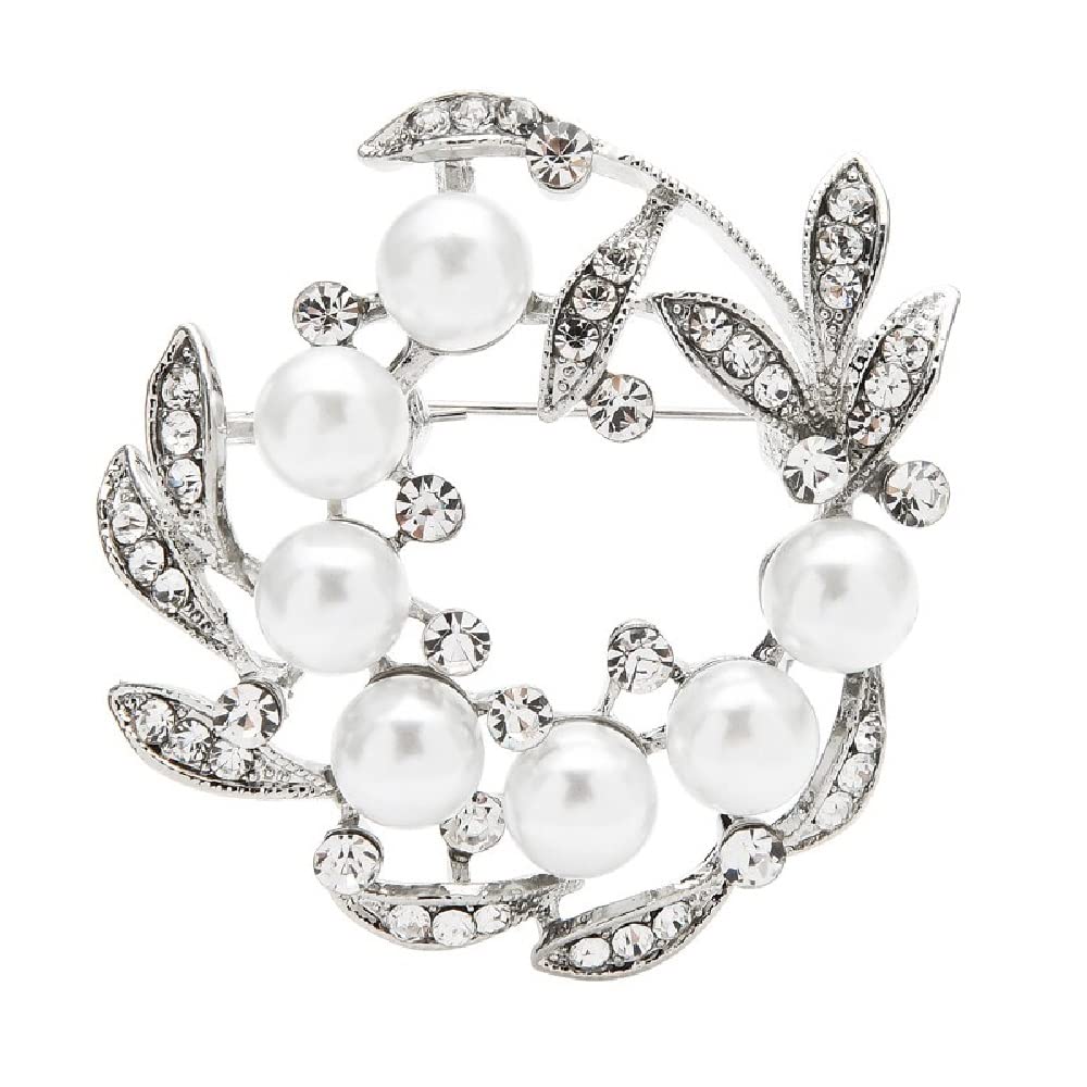 

ARINKURIN Brooch Ceremony Chest Decoration Heart Pearl Corsage Gold Silver Flower Ribbon Jacket Wedding Party Event Entrance Ceremony Graduation