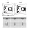 Mj King Of Pop Das Musical Moonwalk Tribute – Ikonische Silhouette Quadratische Kissenhülle Kissen Für Sofa Kissenbezug Heimdekoration