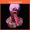 Latex Zombie Mask With Long Tongue For Halloween Cosplay Party Costume Accessory