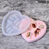 DIY Silicone Mold for Round and Heart-Shaped Jewelry Storage Trays - Crystal Epoxy Ring Organizer