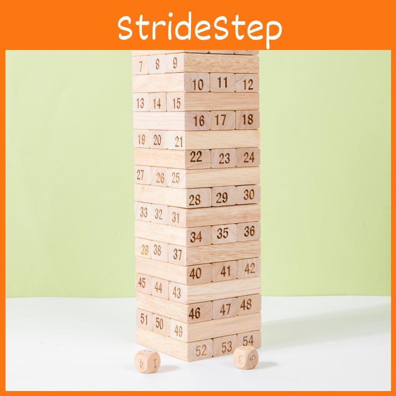 Wood Kids Number Blocks Building Toy Parent Child Interaction Gift Educational