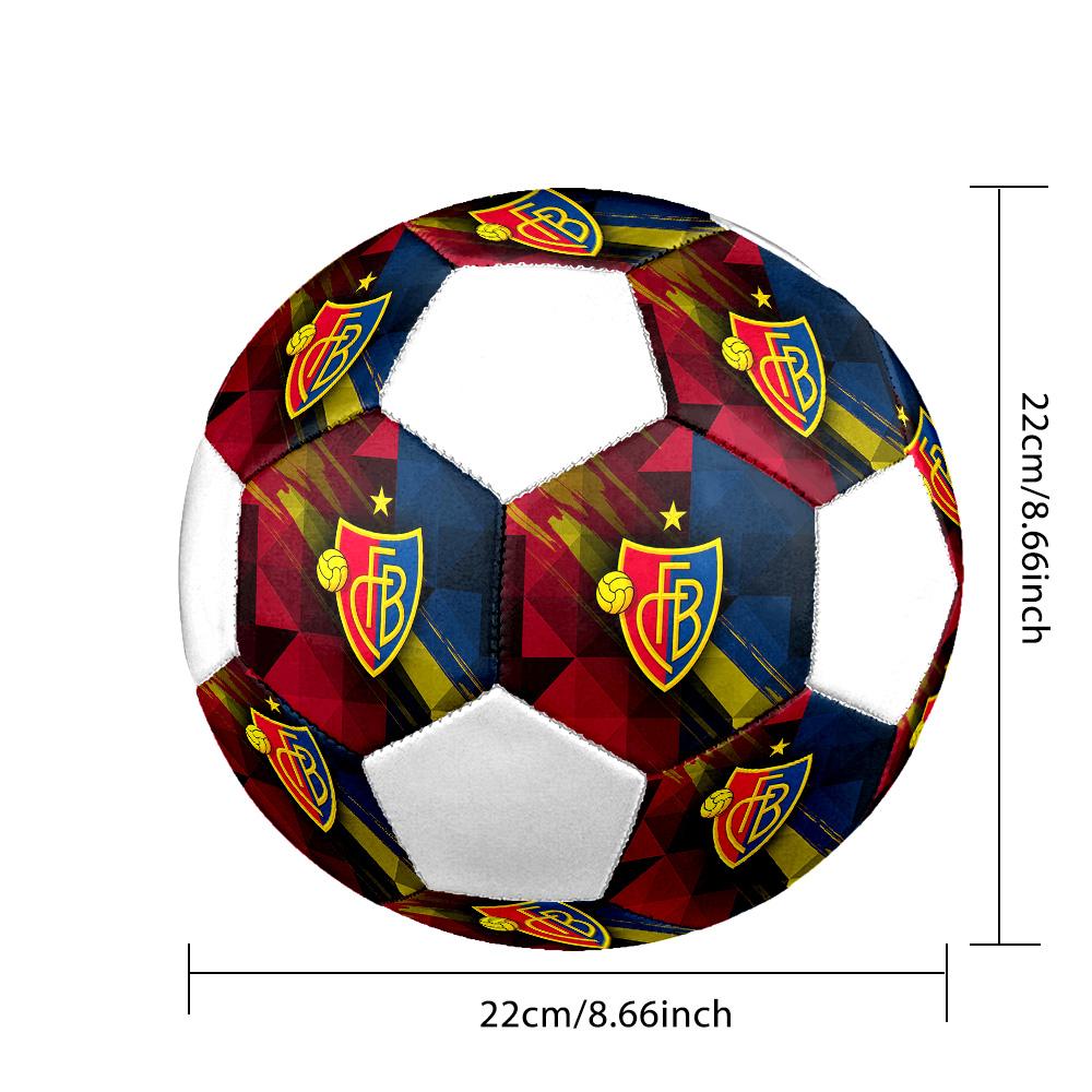 1PC FC Basel 1893 taglia 5 pallone da calcio PrahaPallone da Calcio Indoor Colorato Per Tutte le Età Cucito a Macchina PVC Pronto per la Competizione Resistente Alto Rimbalzo