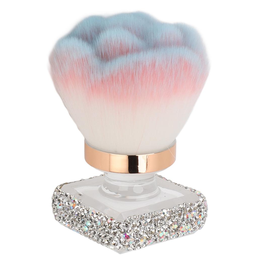 Strass Pinsel für Nail Art Staubentfernung Multifunktionaler Pinsel zum Entfernen von Nail Art Staubpulver Make-up Werkzeug für Maniküre