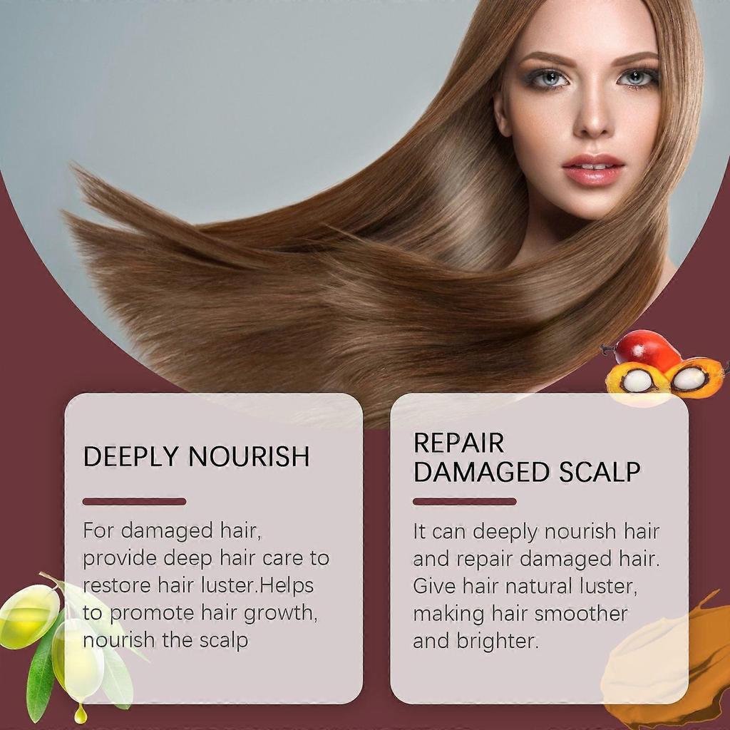 Hoegoa Batana Hair Mask, Hydrates And Improves Dry Hair And Split Ends, Nourishes Smooth Hair Mask