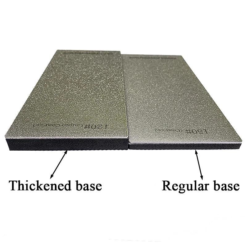 New Thickened Non-slip Base Diamond Stone Kitchen Knife Sharpening System Tool 15 Degree Sharpener Whetstone Leather Polishing