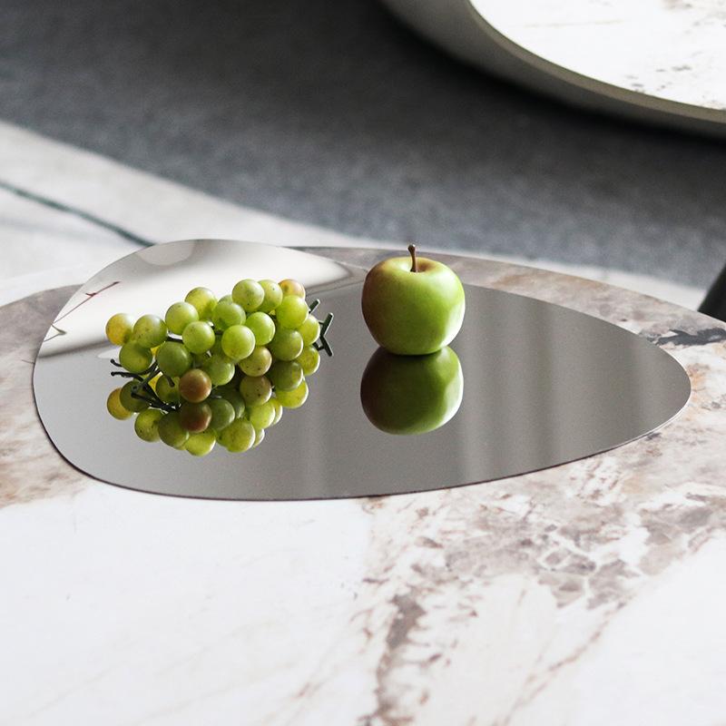 

Минималистское искусство, деформированное угловое зеркало, нестандартный металлический поднос, украшения для гостиной, обеденного стола, витрина для хранения вещей, модель, аксессуары для комнаты