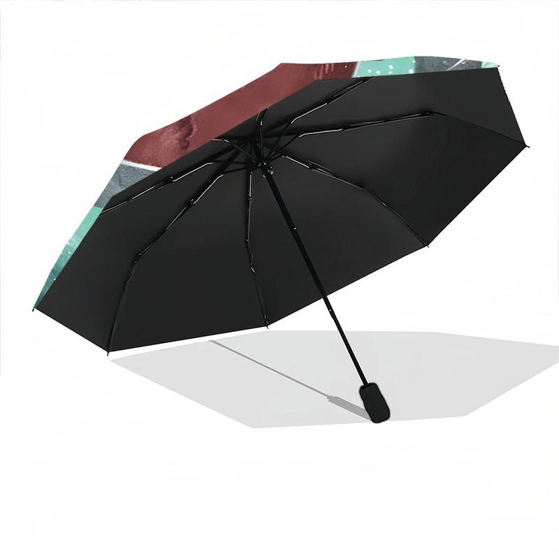 1pc Cats Whirlpool Auto Open/close, All-Season Portable Folding Umbrella for Women & Men, Travel, Everyday, Formal Events - Compact Luxury Parasol, Ou